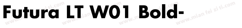 Futura LT W01 Bold字体转换